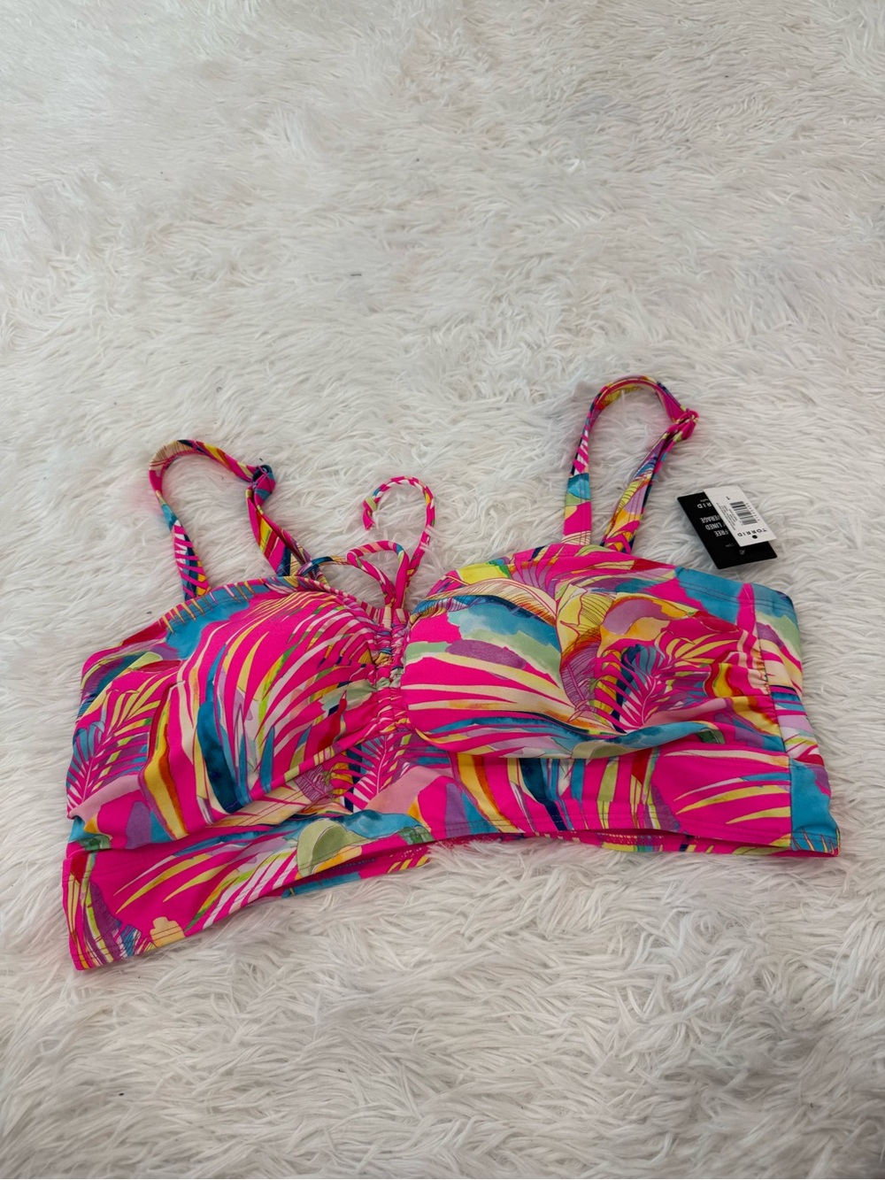 Torrid WIRE-FREE LIGHTLY LINED MID COVERAGE Bikini Top - Picture 4 of 15